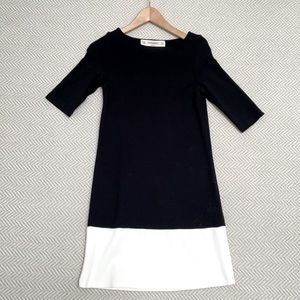 ZARA Black and White Knit Dress
